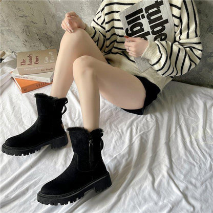 2022 New Fashion Plus Velvet Martin Boots