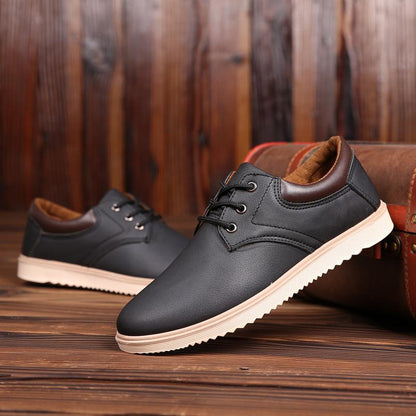 🔥Limited Time Offer 49% OFF🔥Men's autumn and winter waterproof and anti slip casual leather shoes