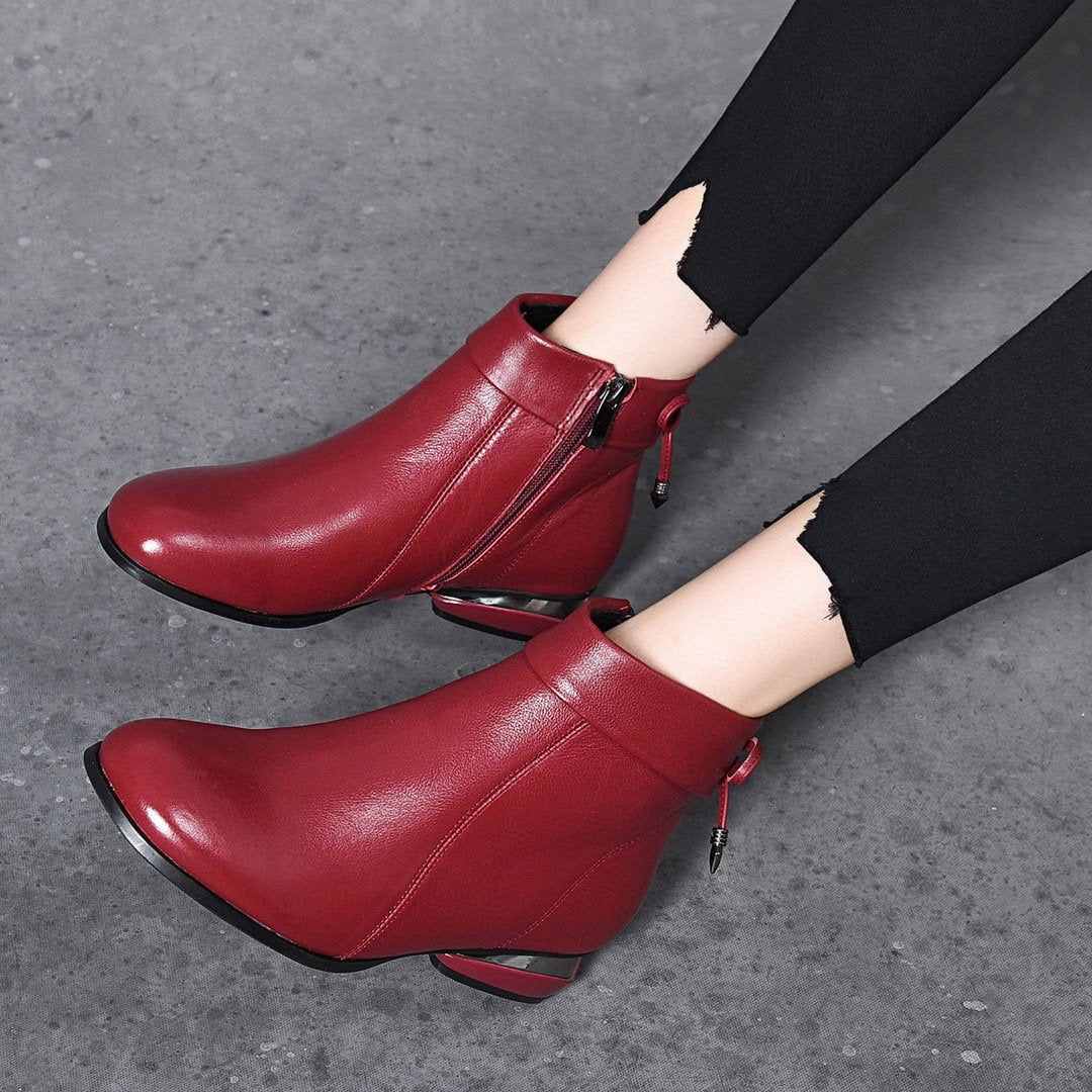 2022 Autumn And Winter New Bow Flat Boots