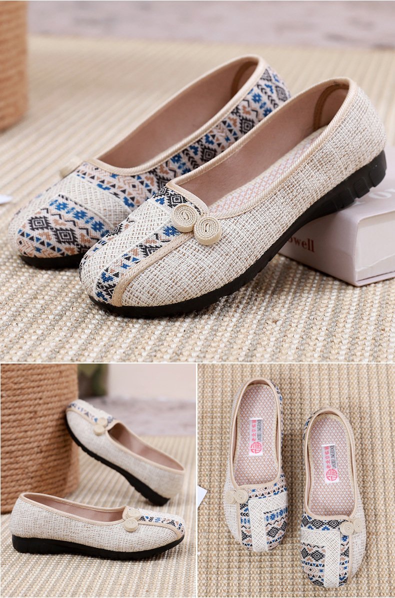 🔥Limited Time Offer 49% OFF🔥Women's flat cotton and linen casual shoes