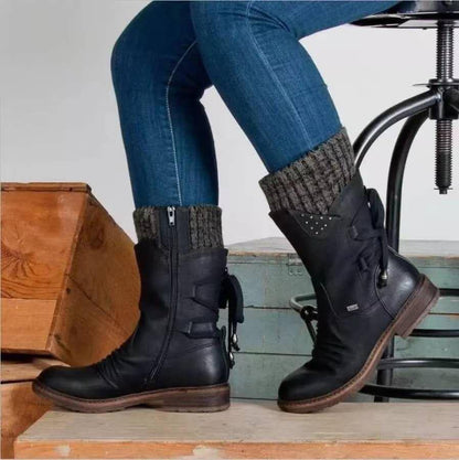 🔥Limited Time Offer 49% OFF🔥Women's sleeve wear-resistant low heel fashion boots