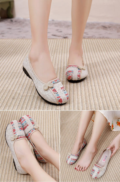 🔥Limited Time Offer 49% OFF🔥Women's flat cotton and linen casual shoes