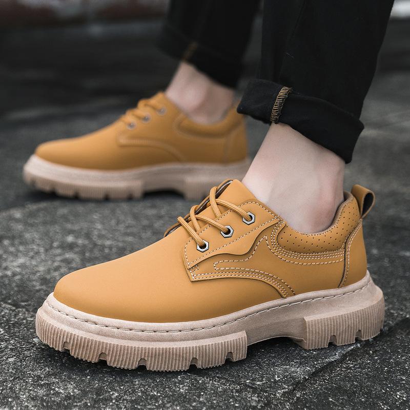 🔥Limited Time Offer 49% OFF🔥Autumn and Winter Men's Low Top Lace up Martin Boots Thick