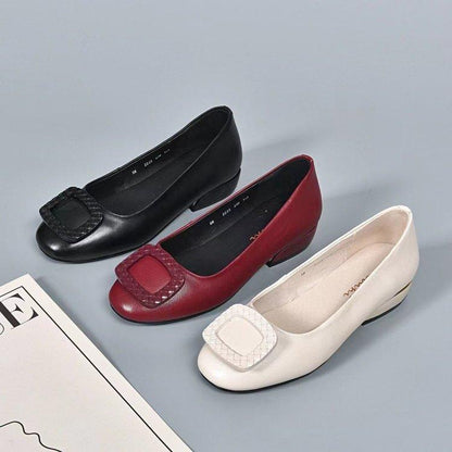 🔥Limited Time Offer 49% OFF🔥Women's High Quality Pure Cowhide Leather Comfortable Single Shoes