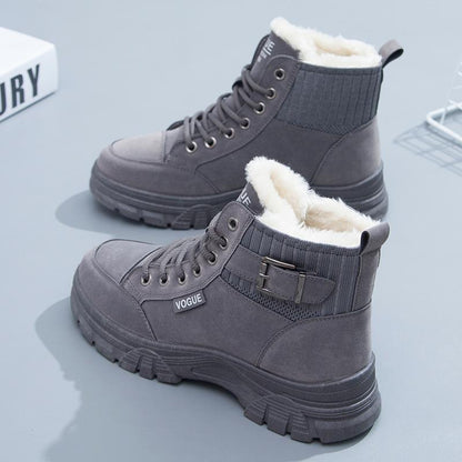 🔥Limited Time Offer 49% OFF🔥Women's plush and thickened British style Martin boots