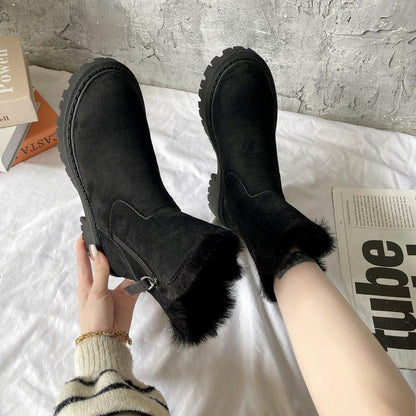 2022 New Fashion Plus Velvet Martin Boots