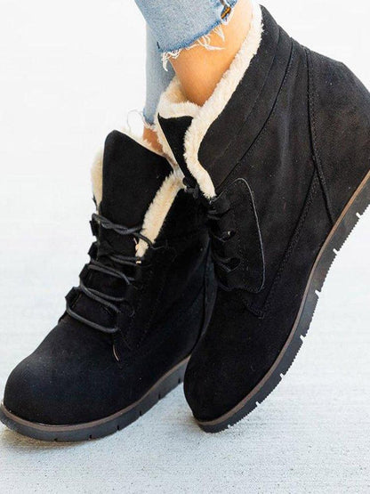 🔥Limited Time Offer 49% OFF🔥Women's suede cotton short boots