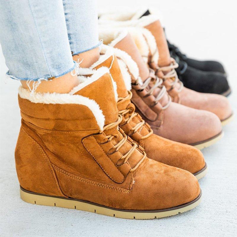 🔥Limited Time Offer 49% OFF🔥Women's suede cotton short boots