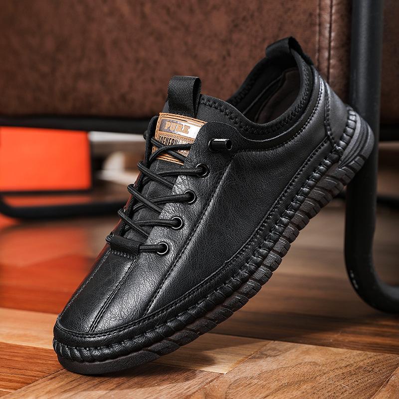 🔥Limited Time Offer 49% OFF🔥Men's New Spring Genuine Leather Casual Non slip Business Fashion Soft Sole Shoes