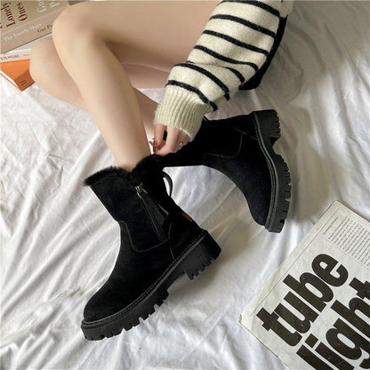 2022 New Fashion Plus Velvet Martin Boots