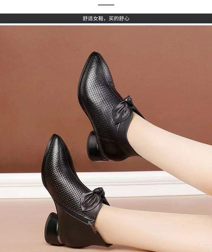🔥Limited Time Offer 49% OFF🔥Women's Fashion Genuine Leather High Heel Shoes