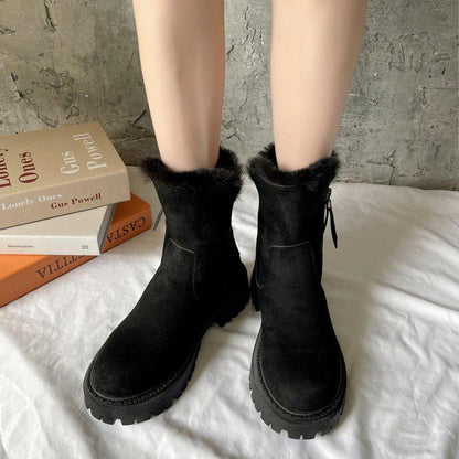 2022 New Fashion Plus Velvet Martin Boots