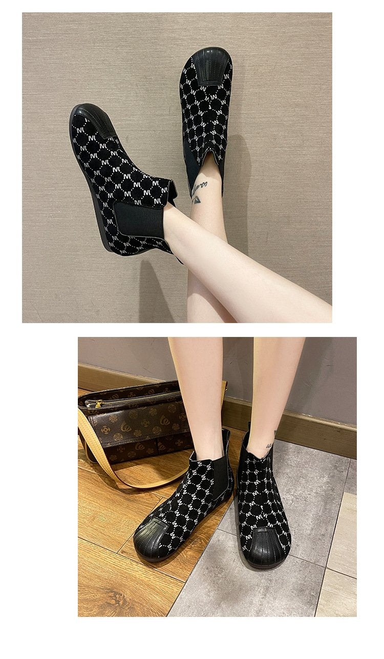 🔥Limited Time Offer 49% OFF🔥Women's fashionable round head short boots