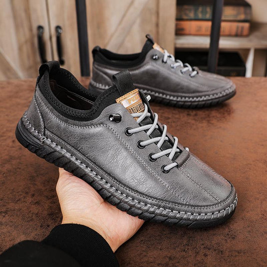 🔥Limited Time Offer 49% OFF🔥Men's New Spring Genuine Leather Casual Non slip Business Fashion Soft Sole Shoes