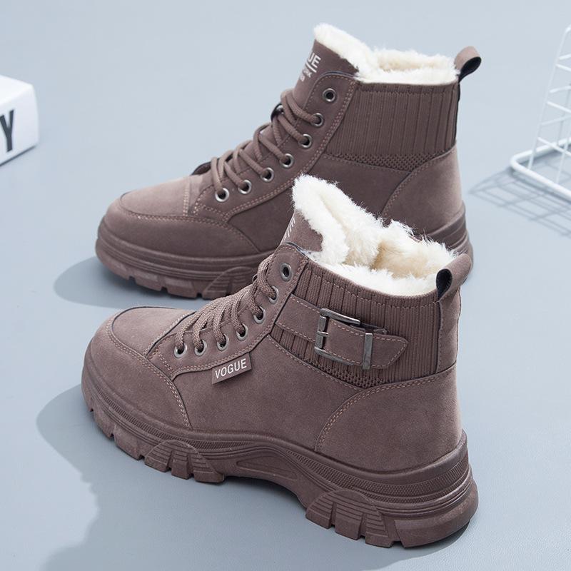 🔥Limited Time Offer 49% OFF🔥Women's plush and thickened British style Martin boots