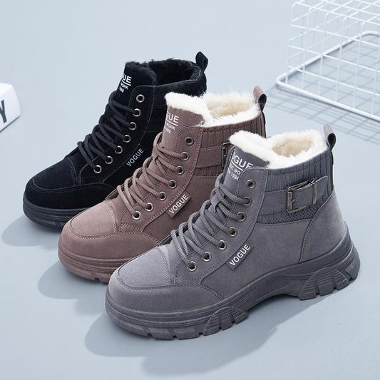 🔥Limited Time Offer 49% OFF🔥Women's plush and thickened British style Martin boots